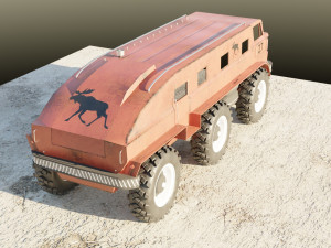 ZIL-E167 soviet monster truck Model 3D