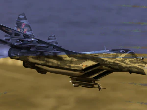 Mikoyan Gurevich MIG-29 Fulcrum Ghost of Kyiv 3D Model