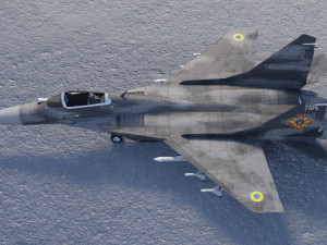 Mikoyan Gurevich MIG-29 Fulcrum Ghost of Kyiv Model 3D
