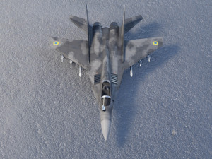 Mikoyan Gurevich MIG-29 Fulcrum Ghost of Kyiv Model 3D