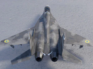 Mikoyan Gurevich MIG-29 Fulcrum Ghost of Kyiv 3D Model