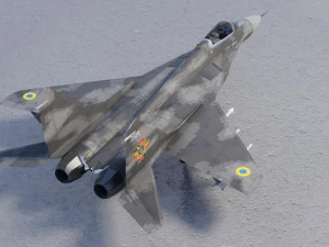 Mikoyan Gurevich MIG-29 Fulcrum Ghost of Kyiv 3D Model