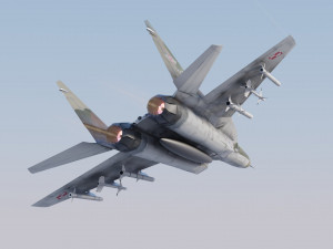 Mikoyan Gurevich MIG-29 Fulcrum Ghost of Kyiv Model 3D