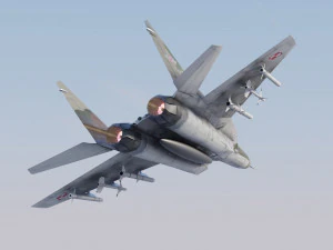 Mikoyan Gurevich MIG-29 Fulcrum Ghost of Kyiv 3D Model
