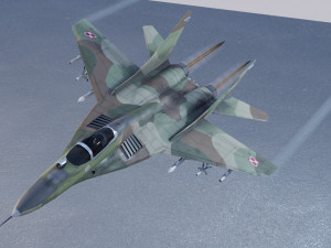 Mikoyan Gurevich MIG-29 Fulcrum Ghost of Kyiv Model 3D