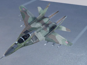 Mikoyan Gurevich MIG-29 Fulcrum Ghost of Kyiv 3D Model