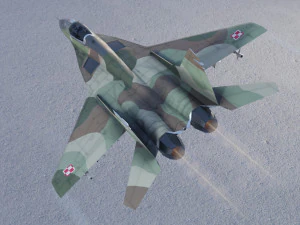 Mikoyan Gurevich MIG-29 Fulcrum Ghost of Kyiv 3D Model