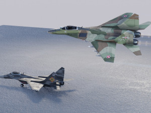 Mikoyan Gurevich MIG-29 Fulcrum Ghost of Kyiv Model 3D