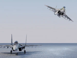 Mikoyan Gurevich MIG-29 Fulcrum Ghost of Kyiv 3D Model