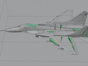 Mikoyan Gurevich MIG-29 Fulcrum Ghost of Kyiv Model 3D