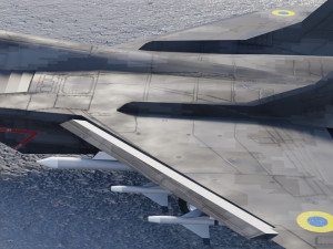 Mikoyan Gurevich MIG-29 Fulcrum Ghost of Kyiv Model 3D
