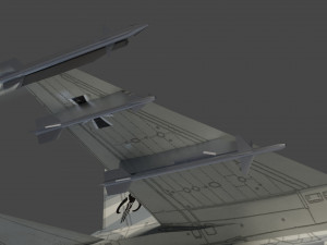 General dynamics f-16 falcon lowpoly jet fighter 3D 모델