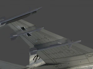 General dynamics f-16 falcon lowpoly jet fighter 3D Model