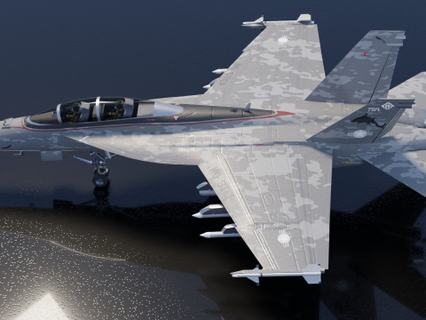 McDonnell Douglas F-A-18 Hornet 3D Модель