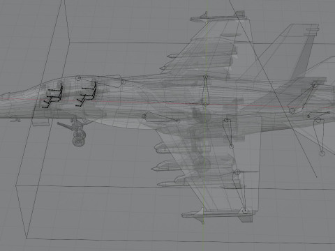 McDonnell Douglas F-A-18 Hornet 3D Модель