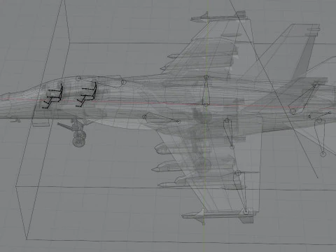 McDonnell Douglas F-A-18 Hornet 3D Model