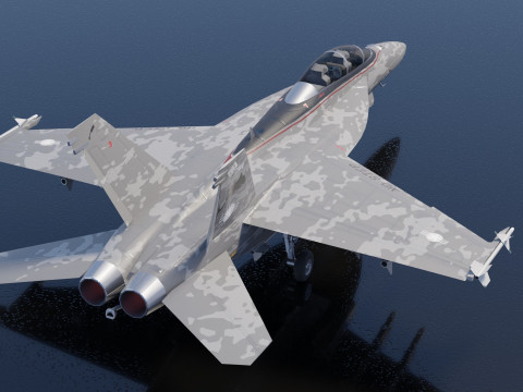 McDonnell Douglas F-A-18 Hornet 3D Модель