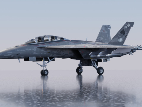McDonnell Douglas F-A-18 Hornet 3D Модель