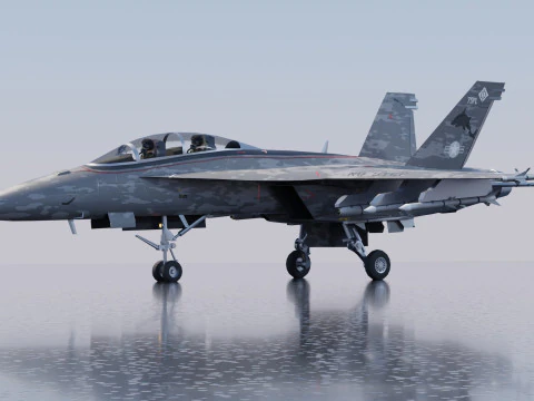 McDonnell Douglas F-A-18 Hornet 3D Model