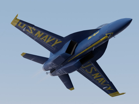 McDonnell Douglas F-A-18 Hornet 3D Модель