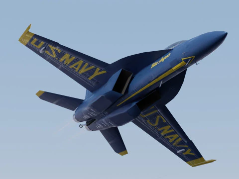 McDonnell Douglas F-A-18 Hornet 3D Model