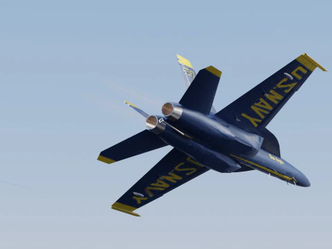 McDonnell Douglas F-A-18 Hornet 3D Model