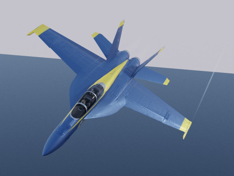 McDonnell Douglas F-A-18 Hornet 3D Модель