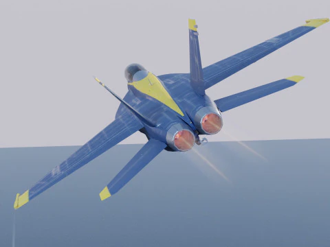McDonnell Douglas F-A-18 Hornet 3D Model