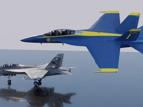 McDonnell Douglas F-A-18 Hornet 3D Модель