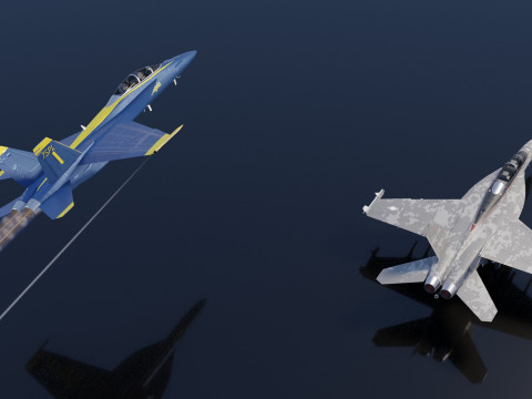 McDonnell Douglas F-A-18 Hornet 3D Модель