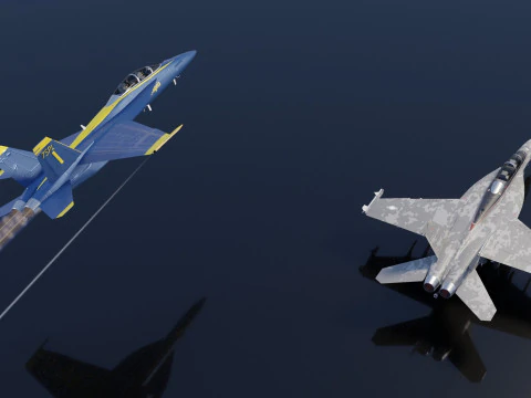 McDonnell Douglas F-A-18 Hornet 3D Model