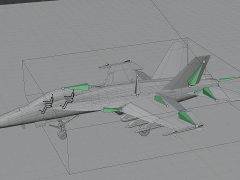 McDonnell Douglas F-A-18 Hornet 3D Model