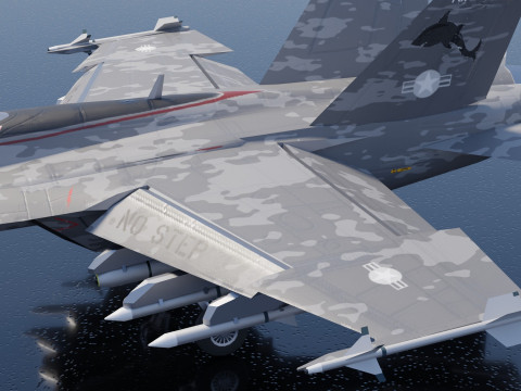 McDonnell Douglas F-A-18 Hornet 3D Модель