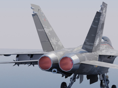 McDonnell Douglas F-A-18 Hornet 3D Модель