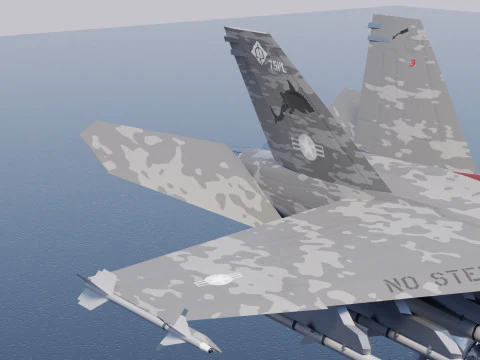 McDonnell Douglas F-A-18 Hornet 3D Model