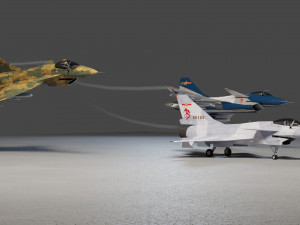 Chengdu j-10 vigorous dragon lowpoly jet fighter 3D 模型