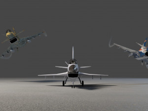 Chengdu j-10 vigorous dragon lowpoly jet fighter 3D 模型