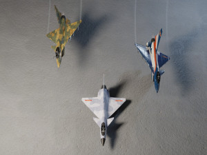 Chengdu j-10 vigorous dragon lowpoly jet fighter 3D 模型