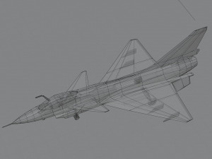 Chengdu j-10 vigorous dragon lowpoly jet fighter 3D 模型
