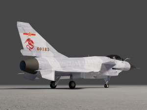 Chengdu j-10 vigorous dragon lowpoly jet fighter 3D 模型