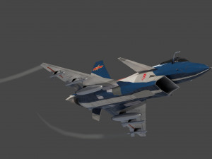 Chengdu j-10 vigorous dragon lowpoly jet fighter 3D 模型