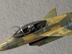 Chengdu j-10 vigorous dragon lowpoly jet fighter 3D Model