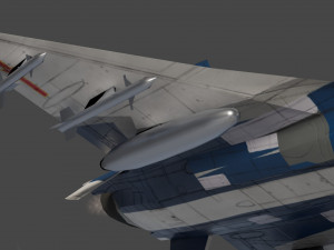 Chengdu j-10 vigorous dragon lowpoly jet fighter 3D 模型