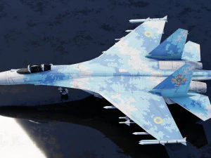 Flanker del Sukhoi SU-27 Modello 3D