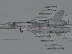 Sukhoi SU-27 Flanker Modello 3D