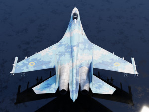 Sukhoi SU-27 Flanker Modello 3D