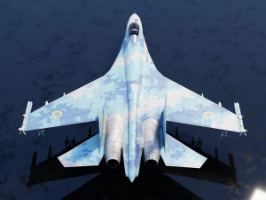 Flanker del Sukhoi SU-27 Modello 3D