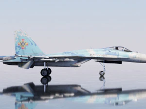 Flanker del Sukhoi SU-27 Modello 3D