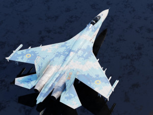 Sukhoi SU-27 Flanker Modello 3D