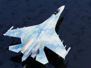 Flanker del Sukhoi SU-27 Modello 3D